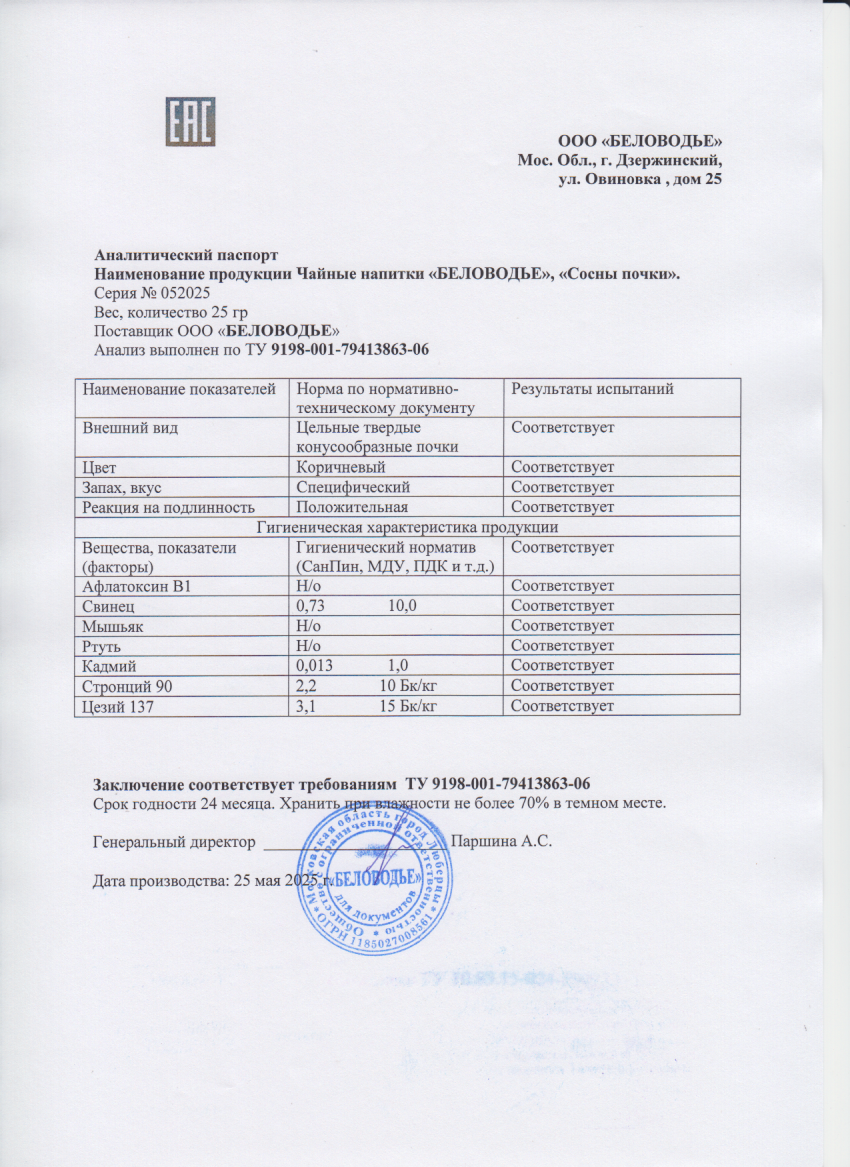 Паспорт №052025